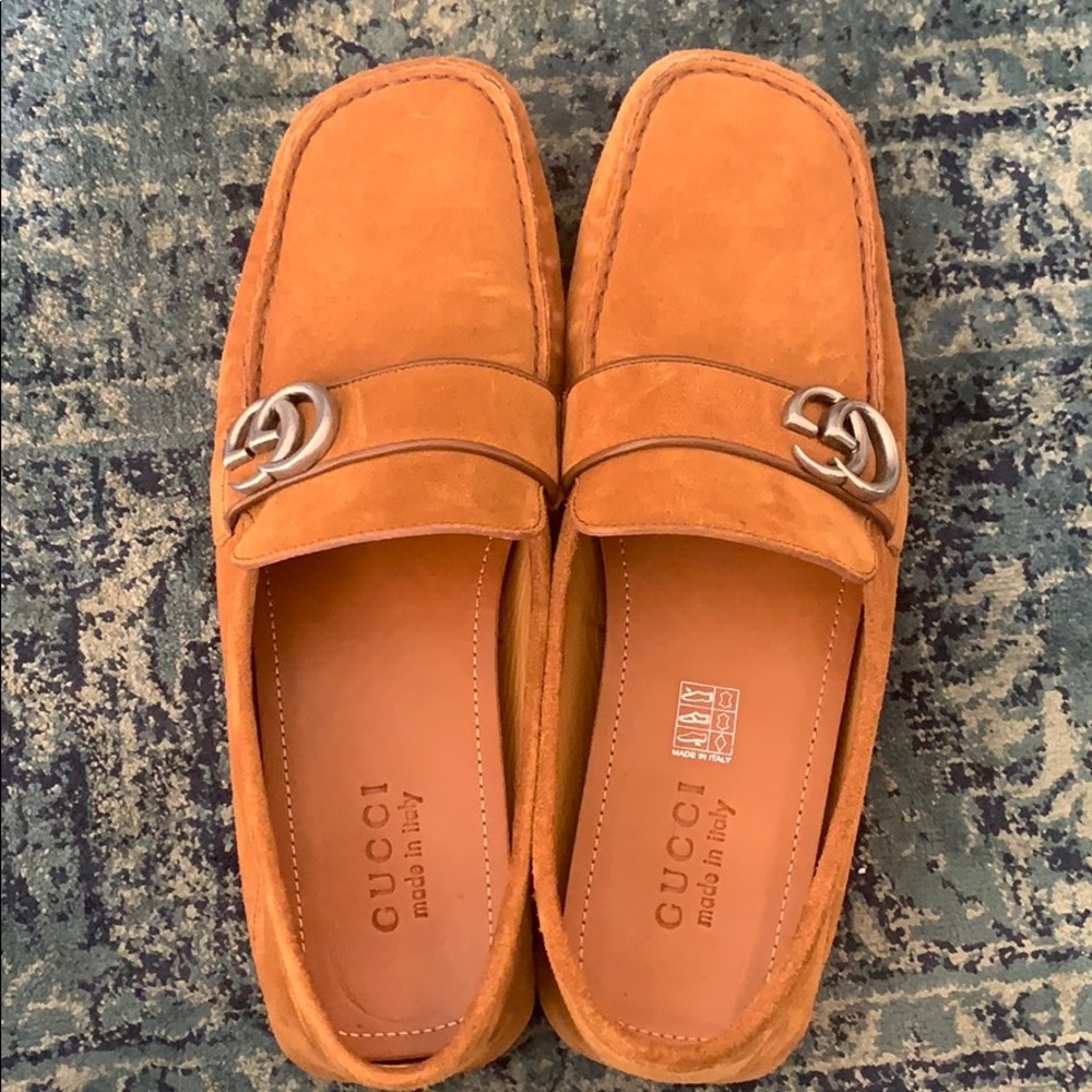 Gucci Men’s Suede Drivers Shoes / Loafers